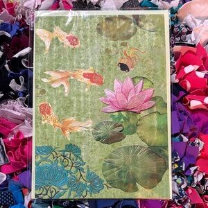 🆕American Greetings-Papyrus Art Greeting Card, Blank Inside